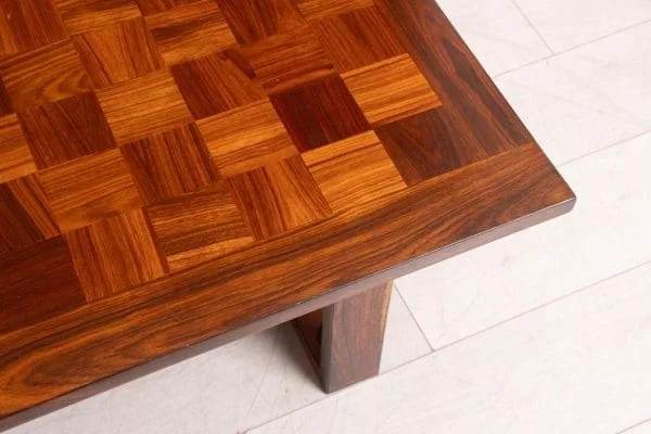 Midcentury Danish Chequered Rosewood Coffee Table by Poul Cadovius for France and Son c.1960 - Image 6