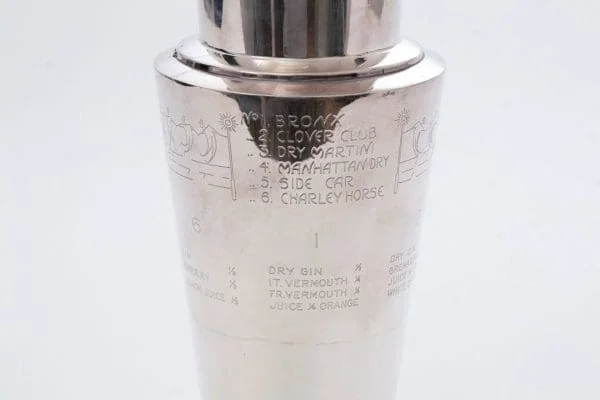 Keith Murray for Mappin and Webb silver plated recipe cocktail shaker - Image 3