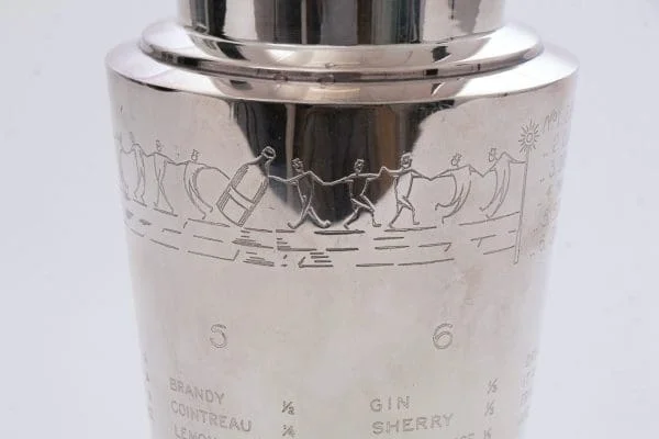 Keith Murray for Mappin and Webb silver plated recipe cocktail shaker - Image 4