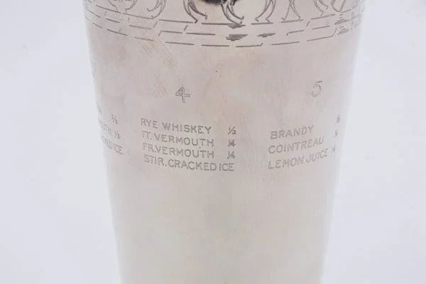 Keith Murray for Mappin and Webb silver plated recipe cocktail shaker - Image 6