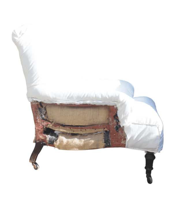 Victorian Scroll Armed Antique Armchair by Maple & Co - Image 16