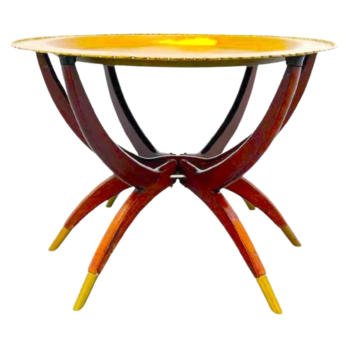 1960s Hong Kong Spider Leg Foldable Coffee Table