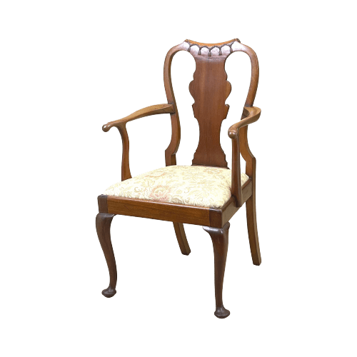 Queen Anne Style Walnut Childs Chair, England Circa 1920