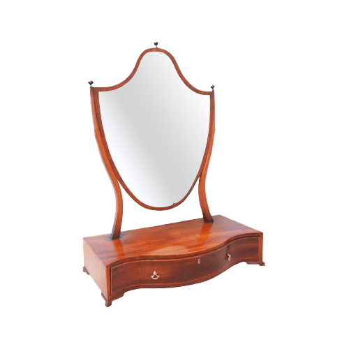 Large 18th Century Georgian Mahogany Dressing Table Mirror